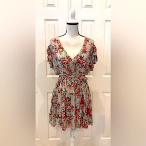 ANGIE Floral Dress multi color size S